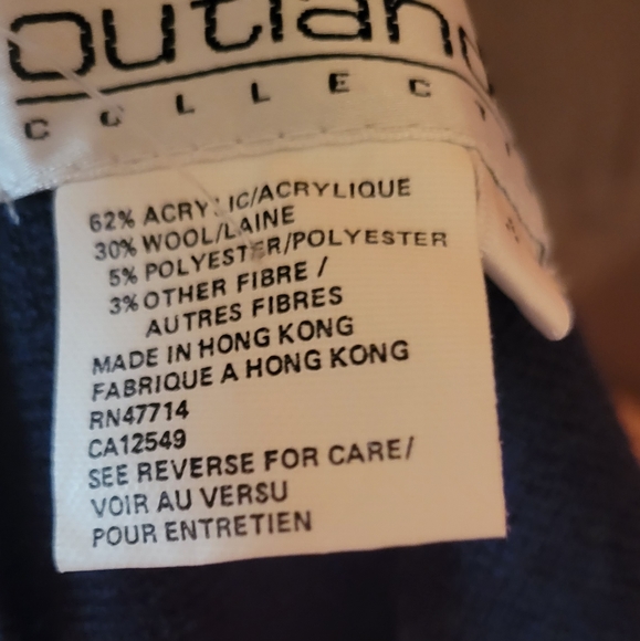 Vintage Outlander Collection Navy Blue Gold Knit C - Picture 13 of 15